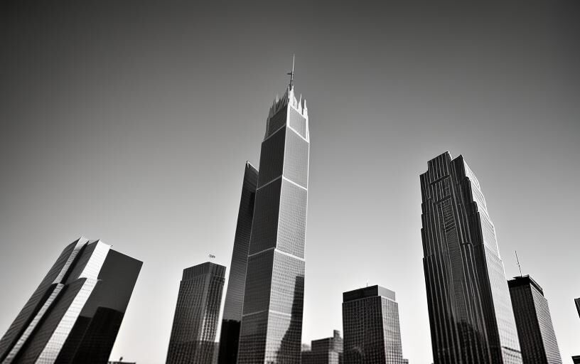 Skyscrapers from Below, Lower Manhattan.